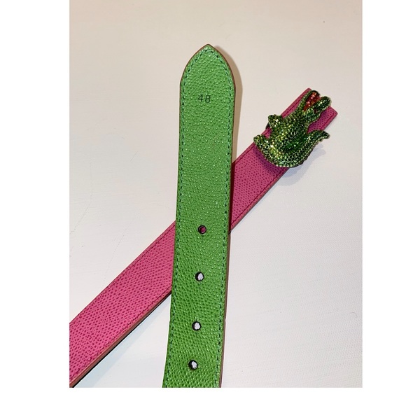 CRYSTAL ENCRUSTED ALLIGATOR belt - Picture 3 of 4